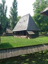 Image of traditional countryside house from MaramureÃâ¢ RomÃÂ¢nia